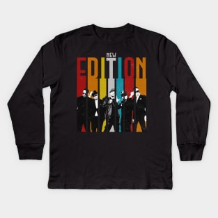 new edition vintage retro Kids Long Sleeve T-Shirt